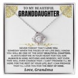 jewelry to my beautiful granddaughter custom sign off card gift set ss513 38914135752945