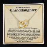 jewelry to my beautiful granddaughter forever linked hearts gift set ss407 38622541447409