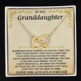 jewelry to my beautiful granddaughter forever linked hearts gift set ss411 38634197844209
