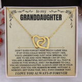 jewelry to my beautiful granddaughter forever linked hearts gift set ss412 38634389176561