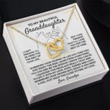jewelry to my beautiful granddaughter interlocked gold hearts gift set ss391 38582095184113
