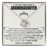 jewelry to my beautiful granddaughter love grandma gift set ss513v2 38924240879857