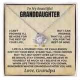 jewelry to my beautiful granddaughter love knot gift set ss478 38791295893745