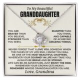jewelry to my beautiful granddaughter love knot gift set ss494 38828013453553