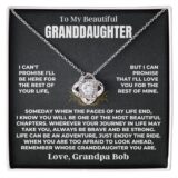 jewelry to my beautiful granddaughter love knot gift set ss511 38890589552881