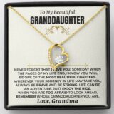 jewelry to my beautiful granddaughter necklace 18k yellow gold forever love gift set ss477 39430507561201