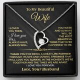 jewelry to my beautiful wife forever love gift set ss532 38977937244401