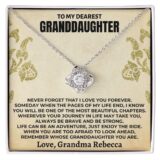 jewelry to my dearest granddaughter love knot gift set ss477v5 38890274849009
