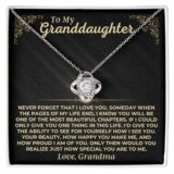jewelry to my granddaughter love grandma beautiful gift set ss537 39020264620273