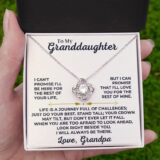 jewelry to my granddaughter love grandpa love knot gift set ss426v2g 38696118583537
