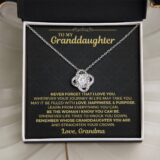 jewelry to my granddaughter love knot gift set ss561 39321729433841