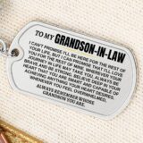 jewelry to my grandson in law remember whose grandson you are personalized keychain ss293v2 il 39219535446257