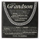 jewelry to my grandson personalized believe in yourself gift set ss328v3 38208492536049