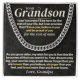 jewelry to my grandson personalized rest of mine gift set ss330 38208818970865