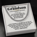 jewelry to my grandson personalized special chain gift set ss258gs 37434661306609
