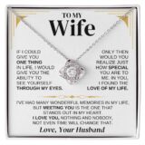 jewelry to my wife love knot gift set ss286 37976659886321