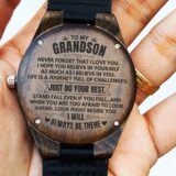 watches to my grandson premium engraved wood watch ss480g 38795595350257