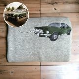 Custom Embroidered Car Outline Sweatshirt From Your Photo Embroidered Car Crewneck Hoodie Custom Car Sweater Embroidered Car Picture Shirt