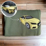 Embroidered Custom Car From Your Photo Sweatshirt Embroidered Custom Car Sweatshirt Embroidered Custom Picture Sweater Crewneck Car Hoodie