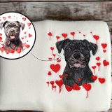 Embroidered Custom Dog From Your Photo Sweatshirt Dog Valentines Shirt Personalize Dog Sweater Custom Dog Crewneck Sweater Women Valentine