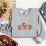 Embroidered Gingerbread Sweatshirt Christmas Gingerbread Sweatshirt Gingerbread Cookie Sweatshirt Christmas Crewneck Xmas Sweatshirt Shirt