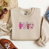 Embroidered Retro Obsessive Cup Disorder Valentine's Day Sweatshirt Valentines Candy Heart Tumbler Inspired Sweater Retro Valentines Shirt